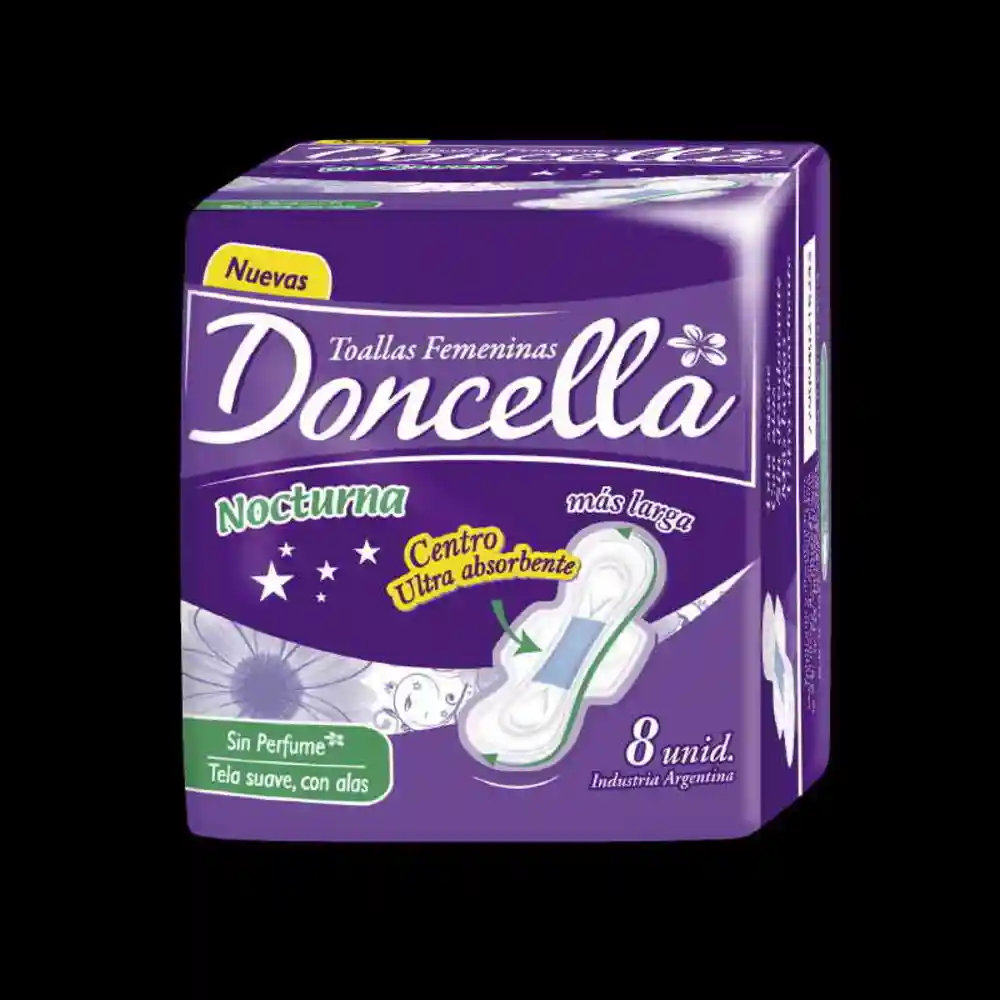 TOALLA NOCTURNA SUAVE X 8