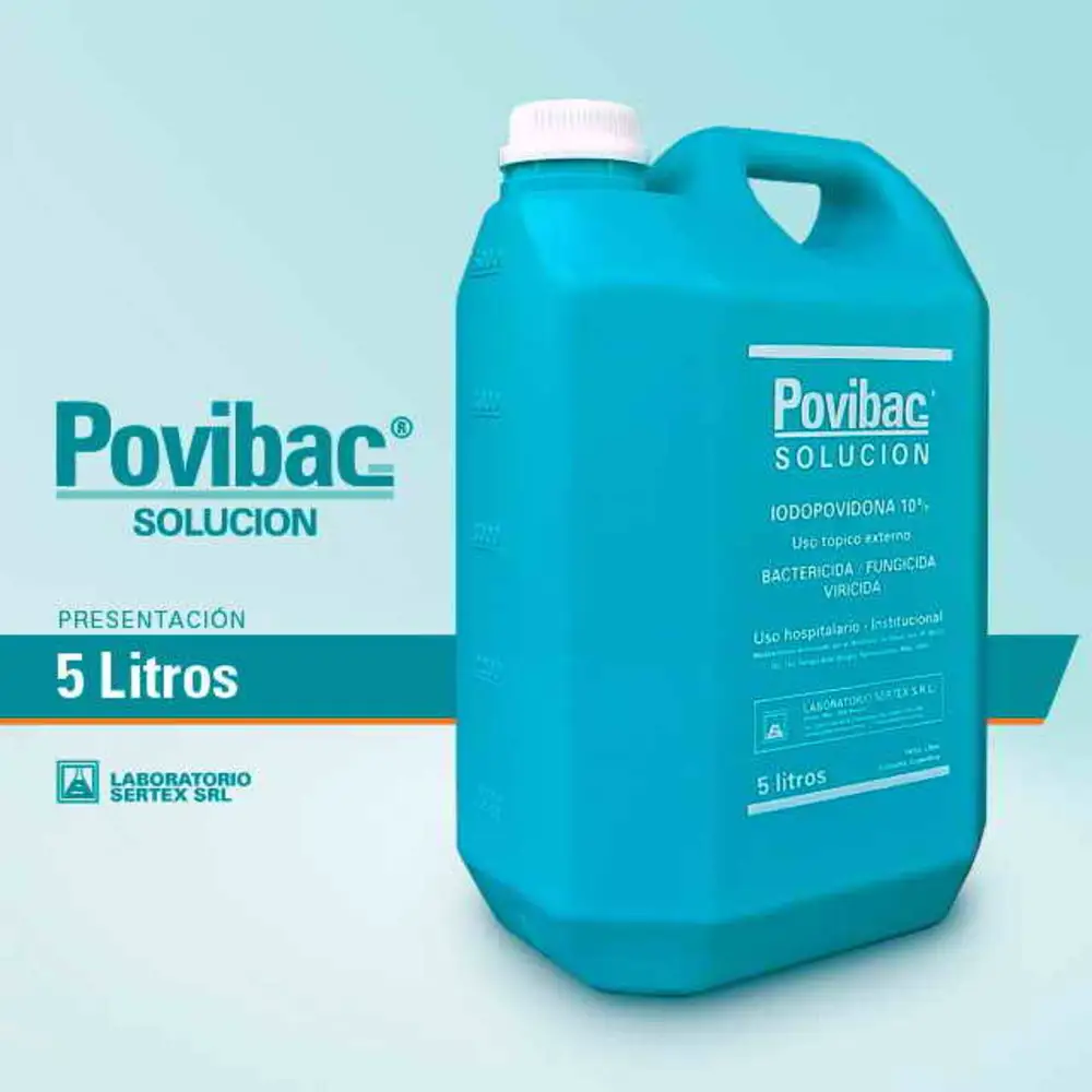 SOLUCION IODOPOVIDONA AL 10% X 5LT X UNIDAD