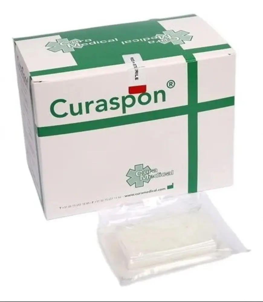 ESPONJA HEMOSTATICA DE GELATINA 80X50X10MM X UNIDAD (CURASPON)