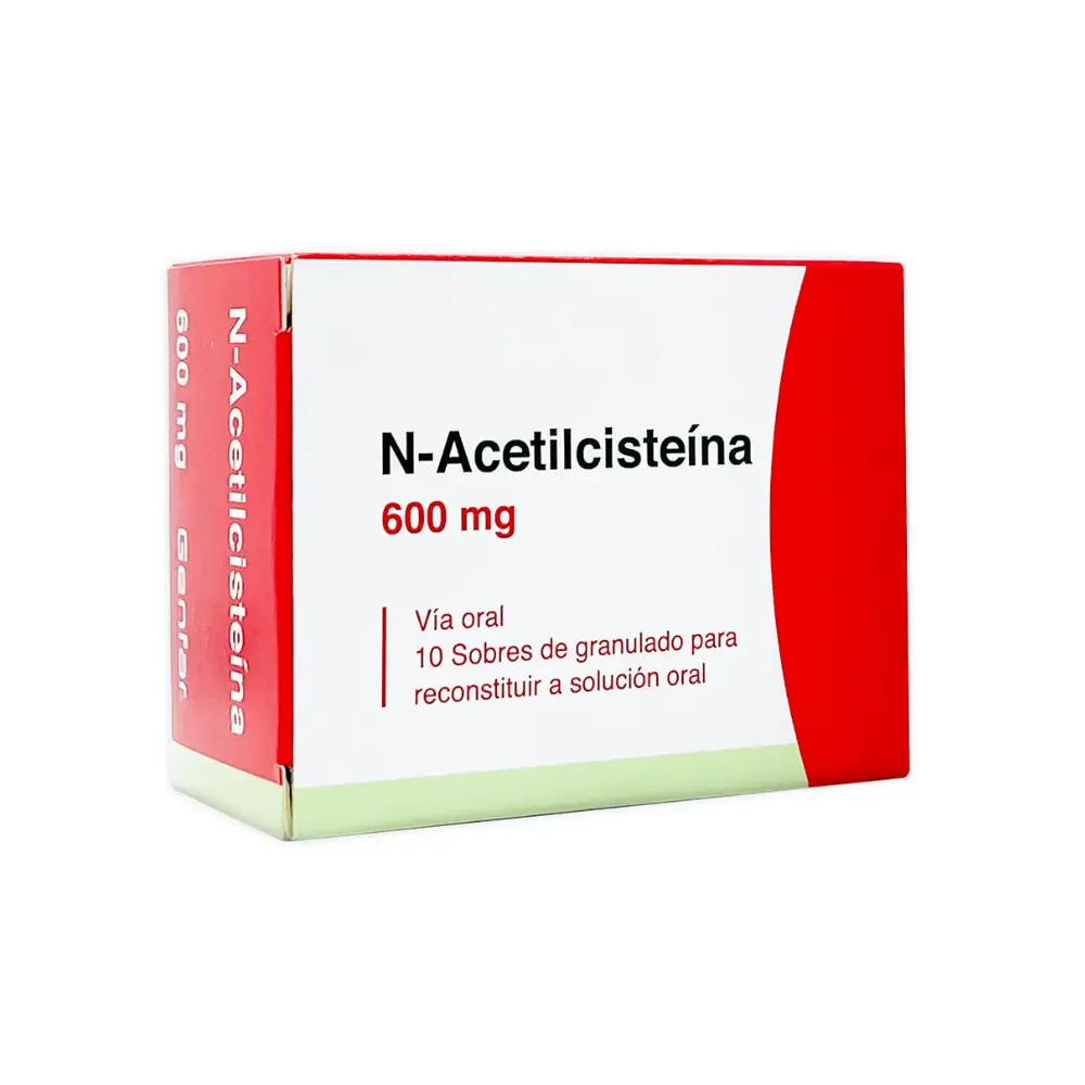 ACETILCISTEINA  600 MG X 10 SOBRES - D8