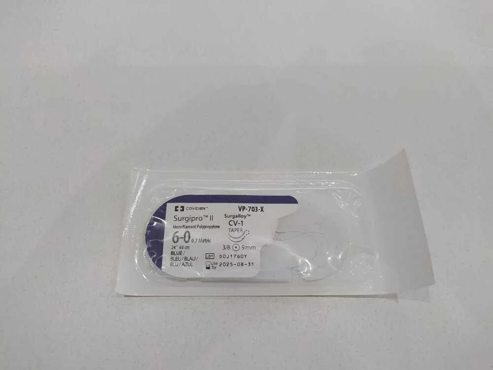 POLIPROP Nº 6/0 - 2 X 3/8C 9MM VP703X