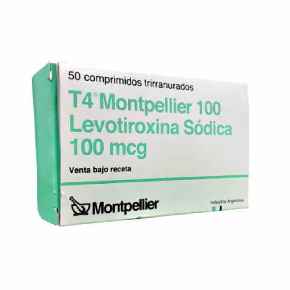 LEVOTIROXINA 100 MCG X 50 COMPRIMIDOS - T4 - (MONTPELLIER)