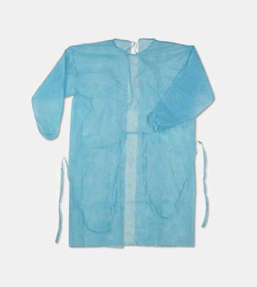 CAMISOLIN SP DE 30 GRS C/PUÑO ELASTICO X 10 UNIDADES - AZUL PEMED/DIMEX