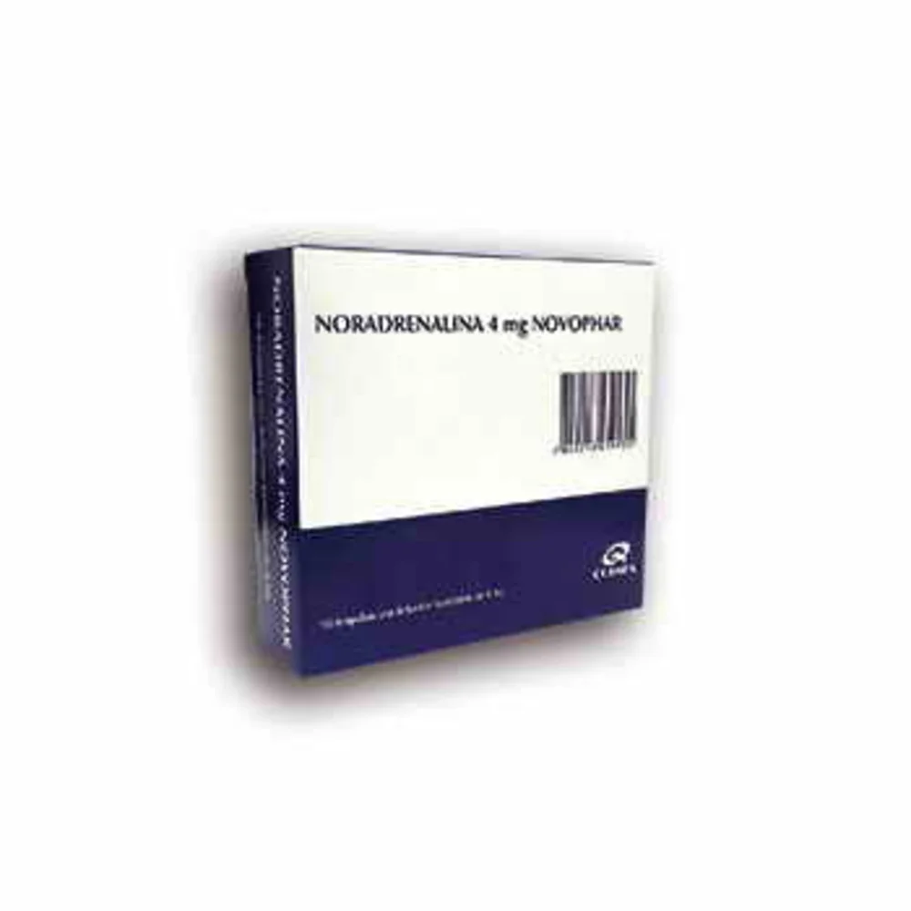 NORADRENALINA AMP. 4MG X 4 ML  BIOL - C8