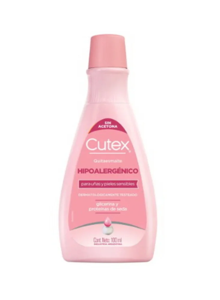CUTEX QUITAESMALTE HIPOALERGENICO. SOLUCION X100ML