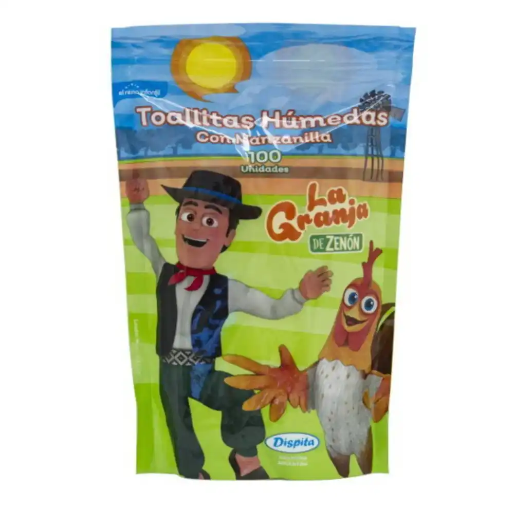 TOALLAS HUMEDAS DOY PACK- LA GRANJA DE ZENON X 100 UNID - 70004