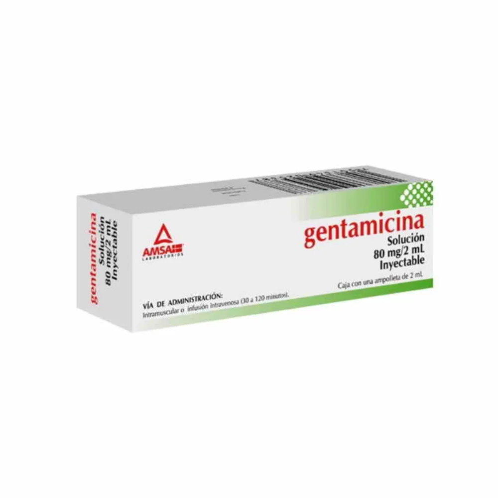 GENTAMICINA 80 MG X 1 AMP X 2 ML  - IM, IV -  DRAWER - C5
