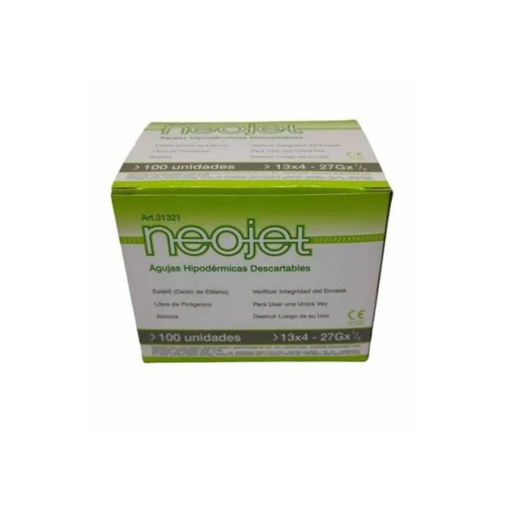 AGUJA DESCARTABLE 13/4 27G X 1/2` - X 100 UNIDADES