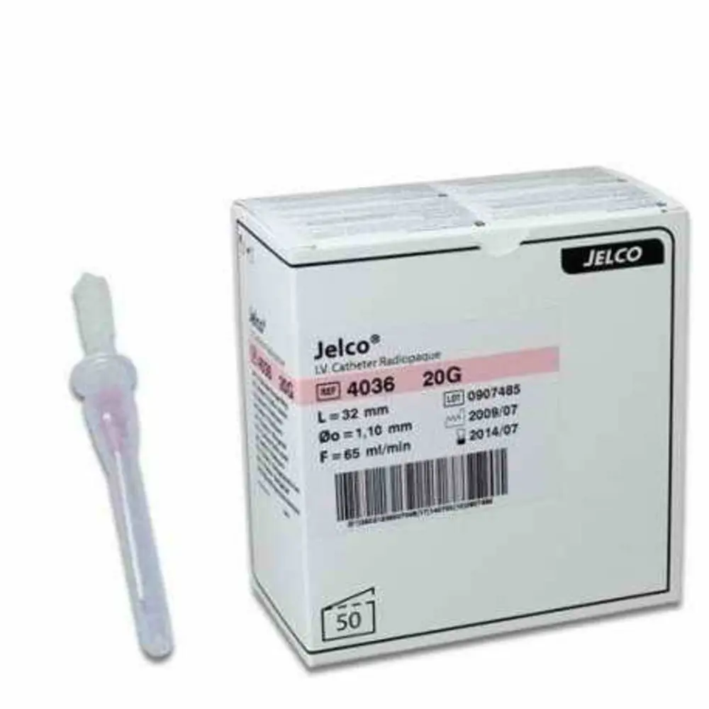 CATETER INTRAVASCULAR TEFLON 20G