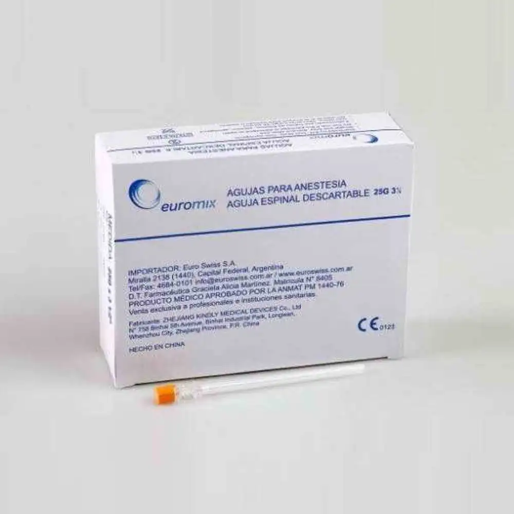 AGUJA ESPINAL P/ ANESTESIA 19 G X 3 1/2` - X UNIDAD