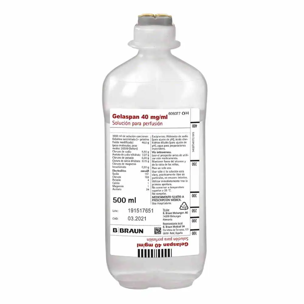EXPANSOR DE PLASMA AL 4% - GELAFUNDIN - (B-BRAUN) - C7