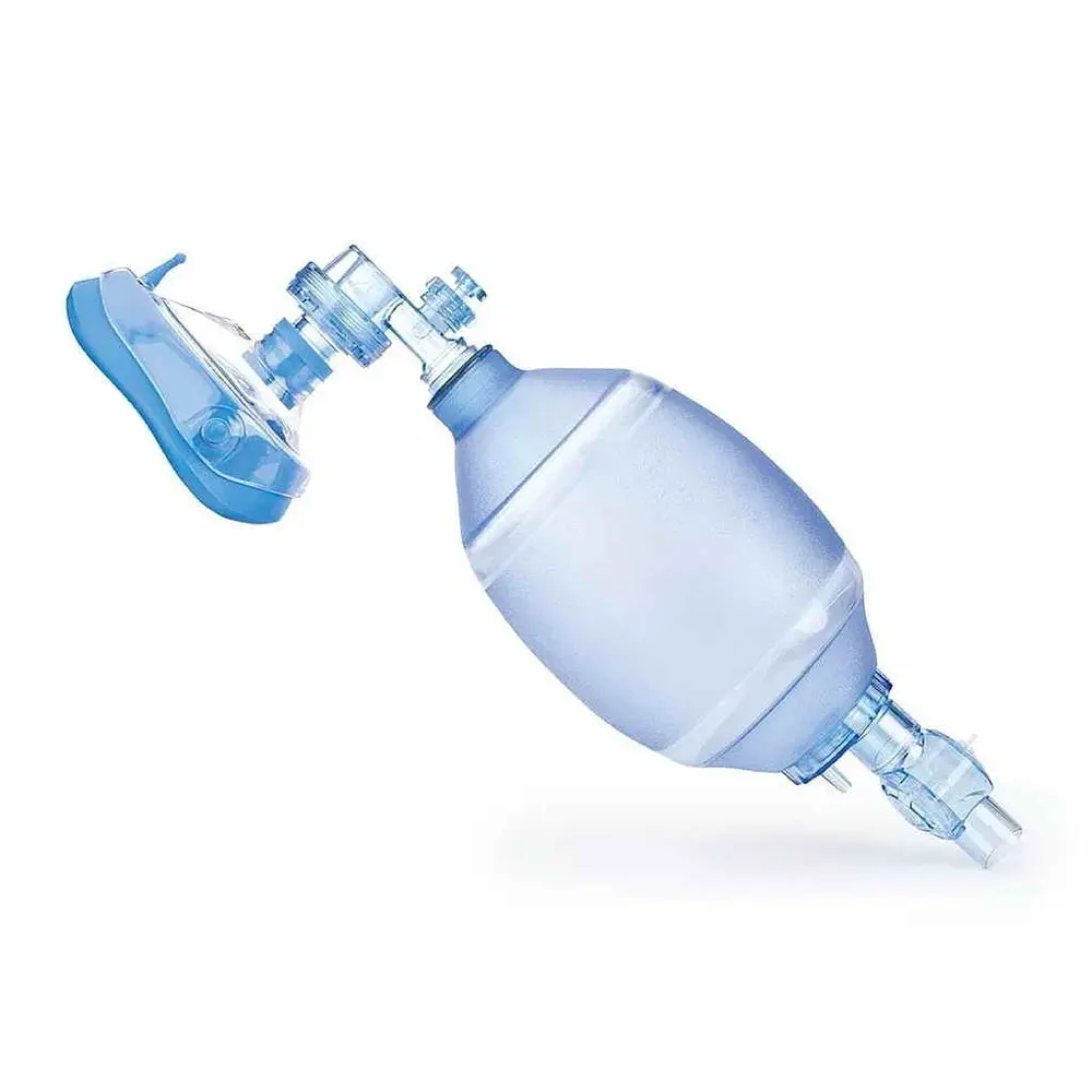 RESUCITADOR DESCARTABLE MANUAL DE PVC ADULTO C/VALVULA