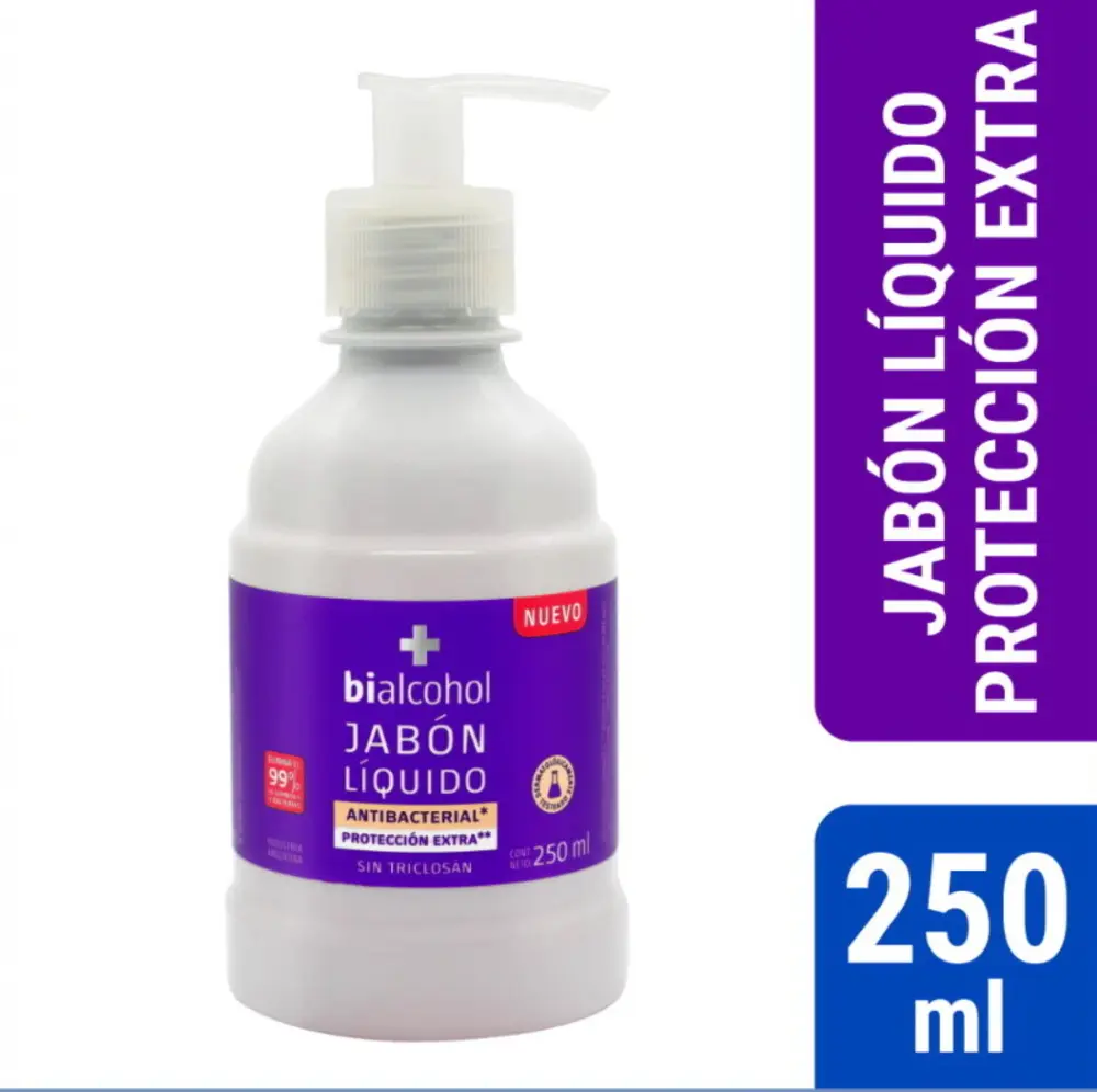 ALCOHOL - JABON ANTIBACTERIAL - EXTRA PROTECCION - 250 ML