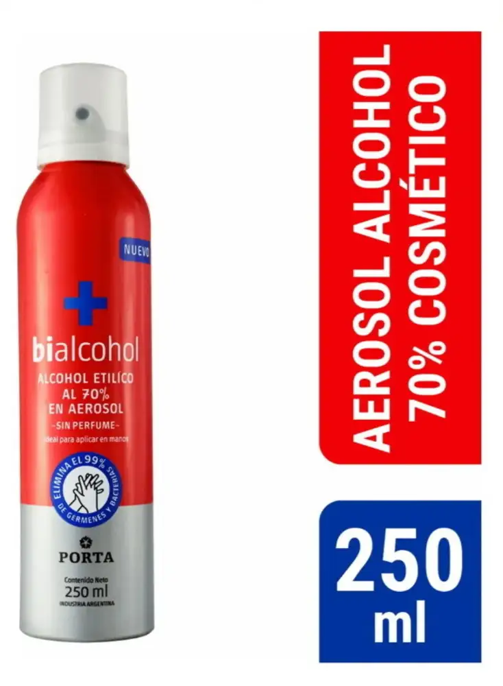 ALCOHOL ETILICO AL 70% X 250ML AEROSOL