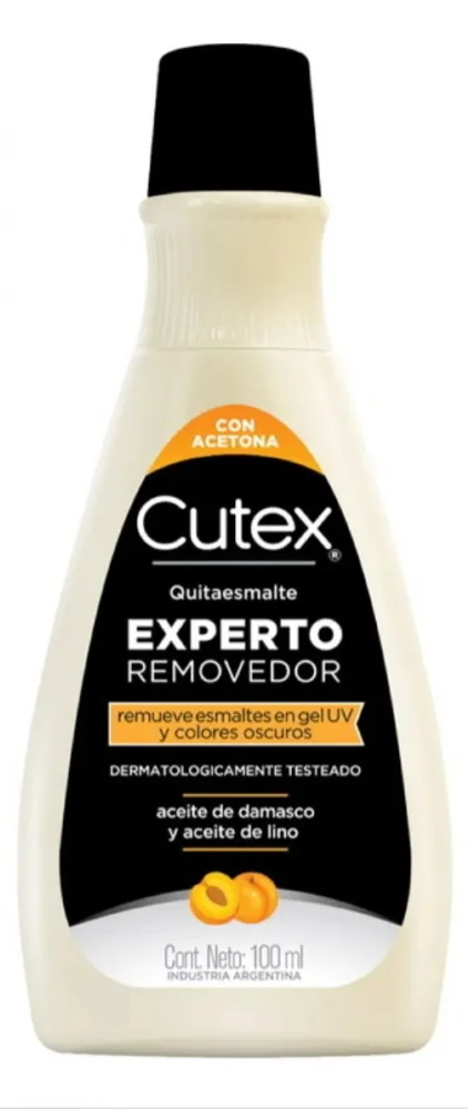 CUTEX QUITAESMALTE EXPERTO REMOVEDOR. SOLUCION X100 ML