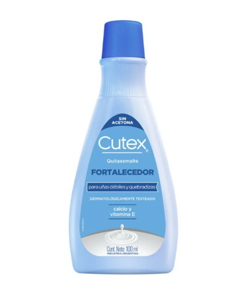 CUTEX QUITAESMALTE FORTALECEDOR + VITAMINA E. SOLUCION X100 ML