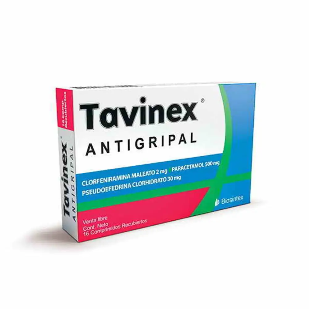 [129] TAVINEX ANTIGRIPAL NUEVO X 16 COMPRIMIDOS (BIOSINTEX) - A5
