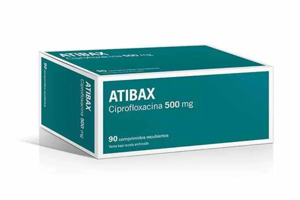 [222] CIPROFLOXACINA 500MG X 90 COMP - ATIBAX  - A1 - B6