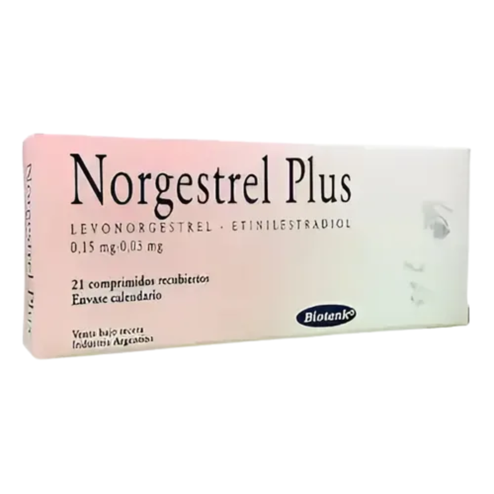 NORGESTREL PLUS X 21 COMP -  EXP X 15 CAJAS