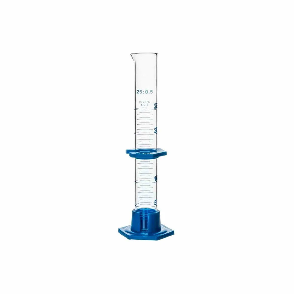 PROBETA VIDRIO C/BASE PLASTICA 50ML