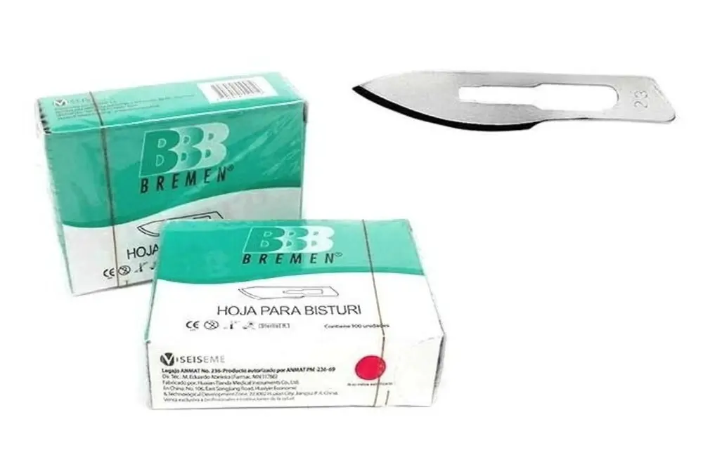 HOJA PARA BISTURI Nº 23 X 100 UNIDADES