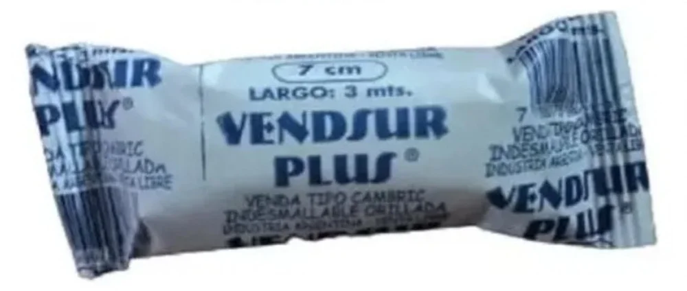VENDA CAMBRIC ORILLADA  7CM X 3MT - PLUS