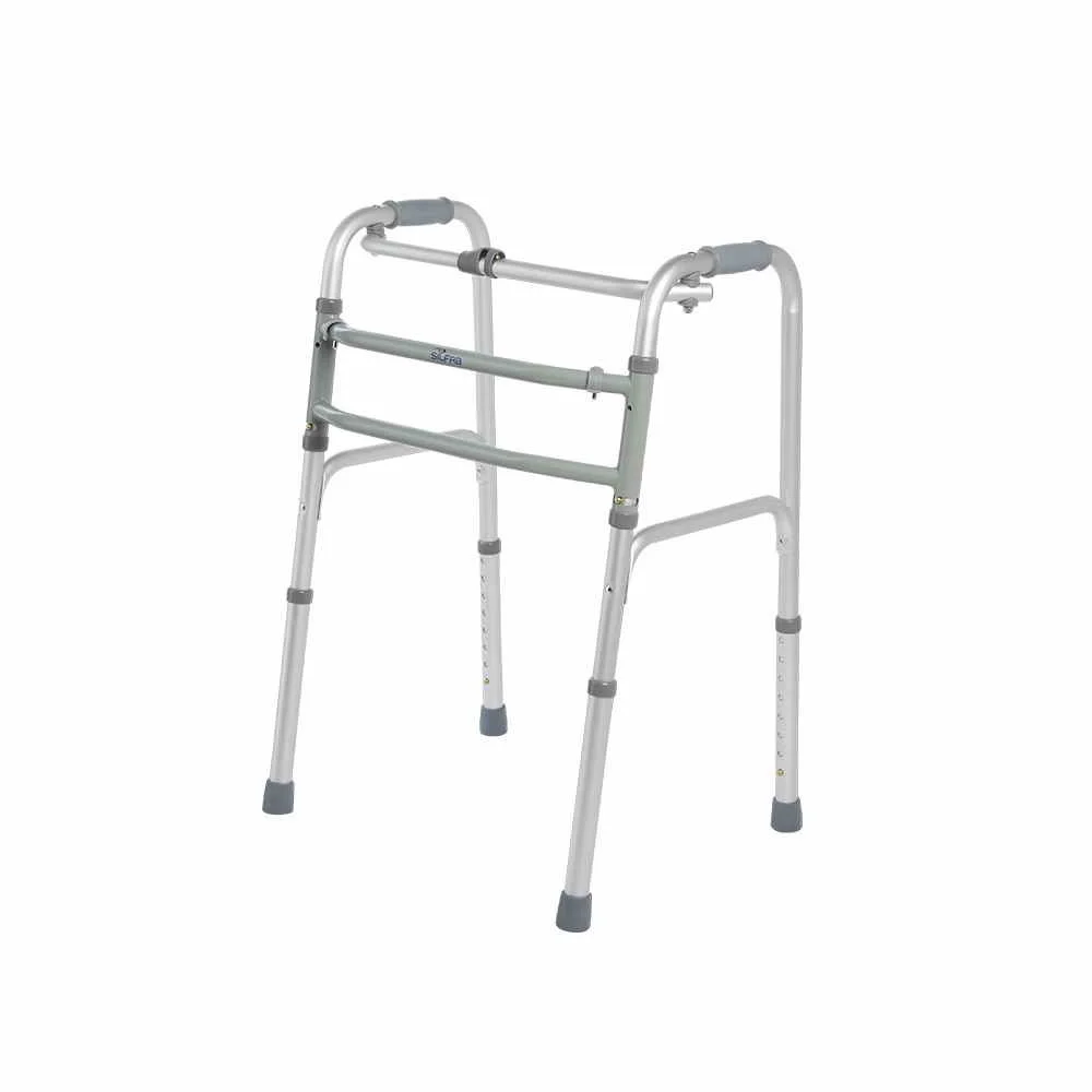 ANDADOR ALUMINIO PLEGABLE ADULTO -FIJO Y MOVIL A3015