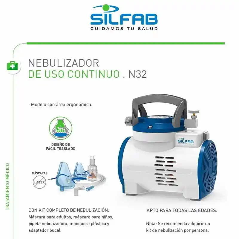 NEBULIZADOR A DIAFRAGMA SILFAB N-32A