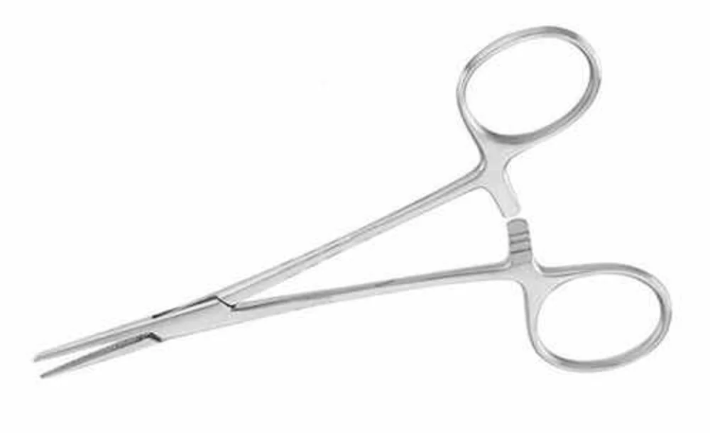PINZA HALSTEAD 12,5 CM S/DIENTE RECTA