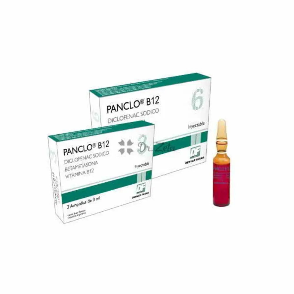 PANCLO B12 X 6 AMPOLLAS - DICLOFENAC BETAMETASONA VIT B12 - D7
