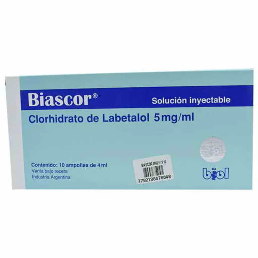 LABETALOL 5MG/ML X 10 AMP BIASCOR BIOL - FR
