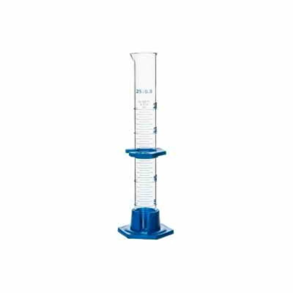 PROBETA VIDRIO C/BASE PLASTICA 25 ML