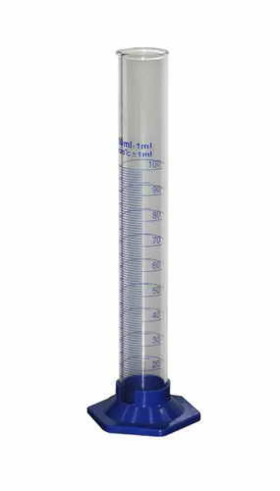 PROBETA VIDRIO C/BASE PLASTICA 100ML