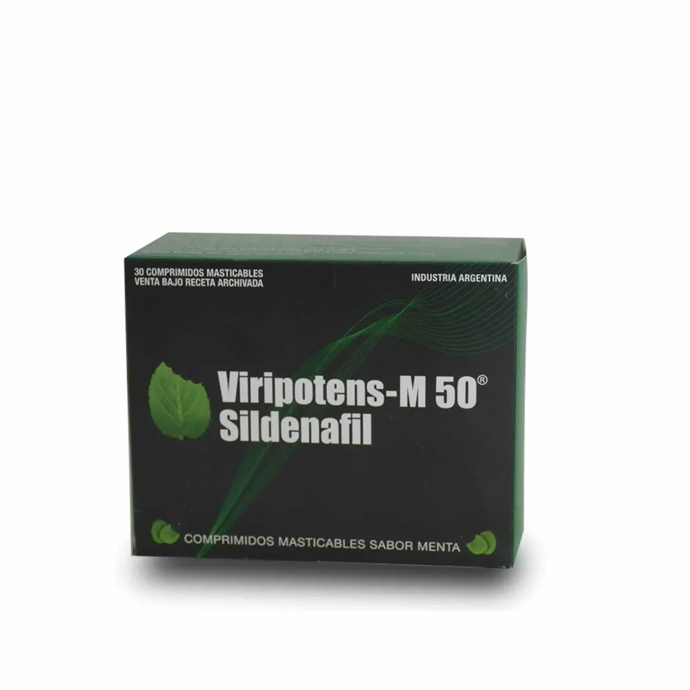 VIRIPOTENS M 50 MGX 30 MENTA MASTICABLES