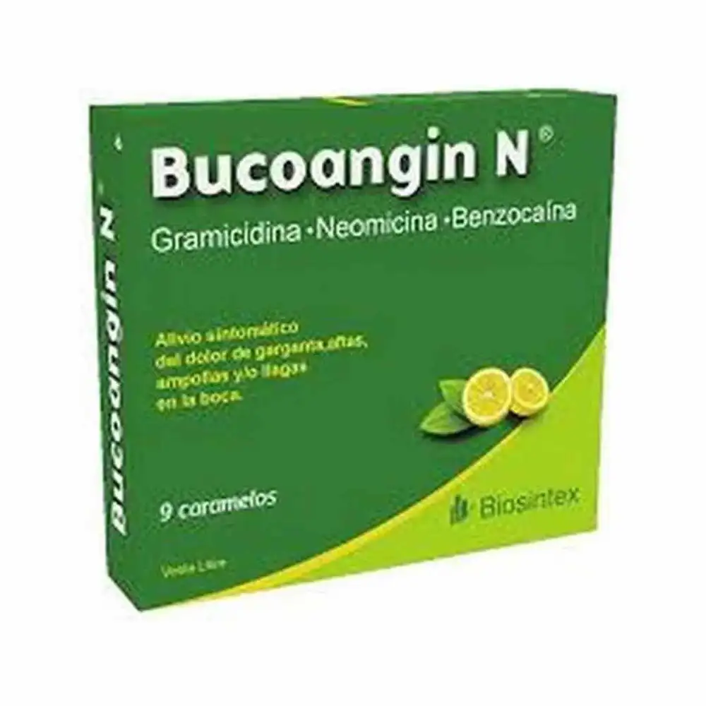 BUCOANGIN N CARAM. X 9 SABOR LIMON - A8