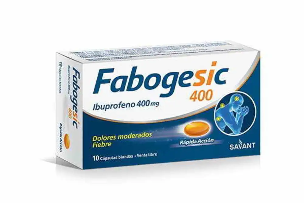FABOGESIC 400MG X 10 CAPSULAS BLANDAS - IBUPROFENO