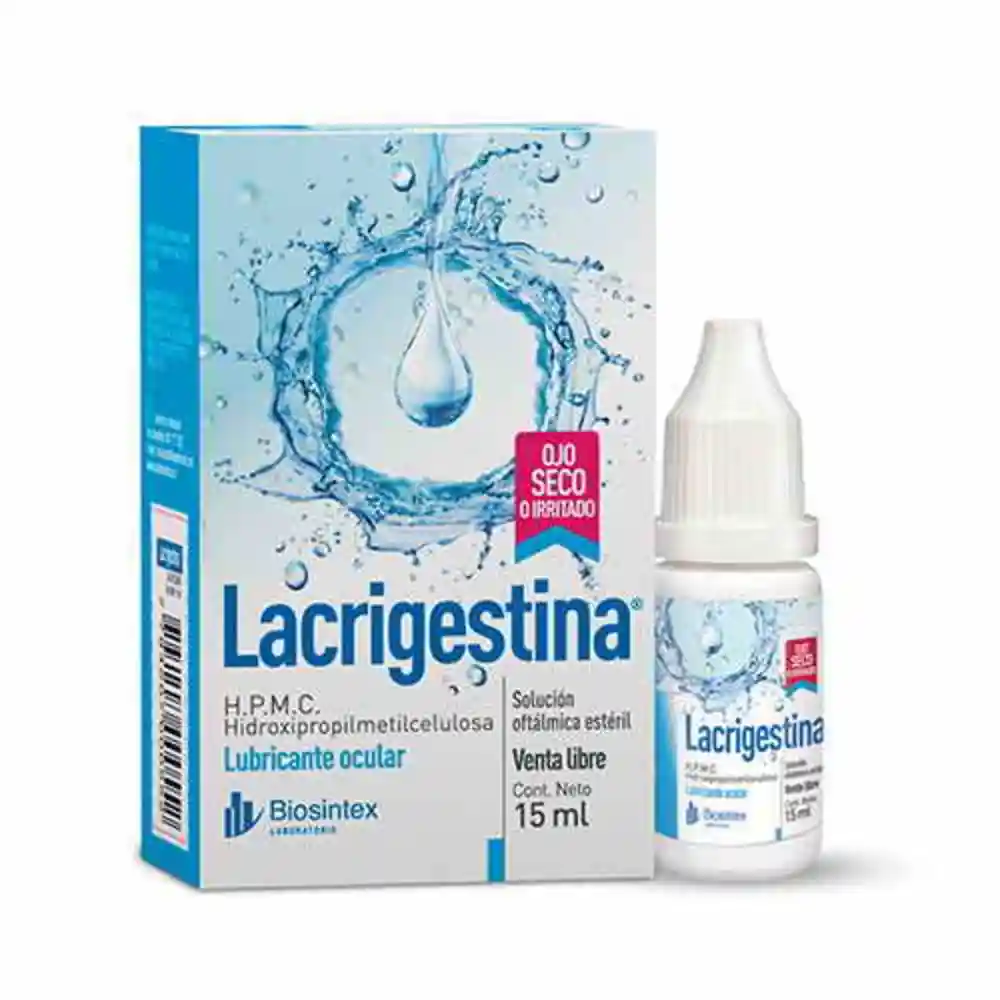 LACRIGESTINA GOTAS X 15 ML - HPMCELULOSA (BIOSINTEX) - D6