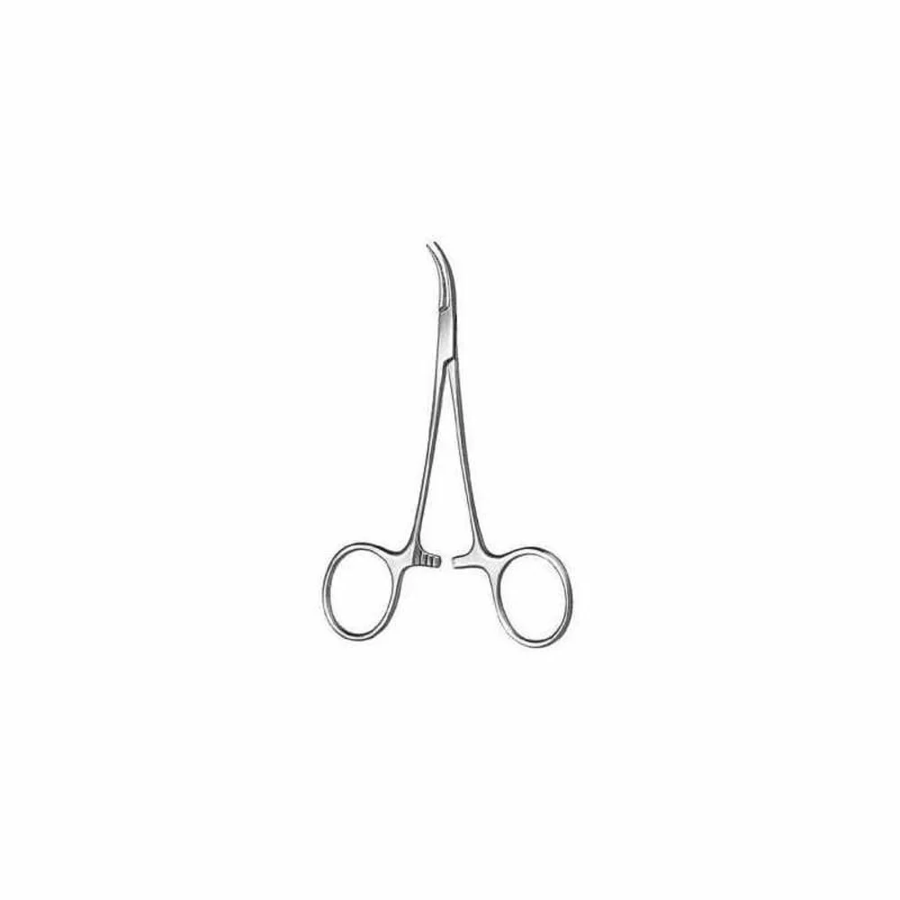 PINZA HALSTEAD 14 CM S/DIENTE CURVA