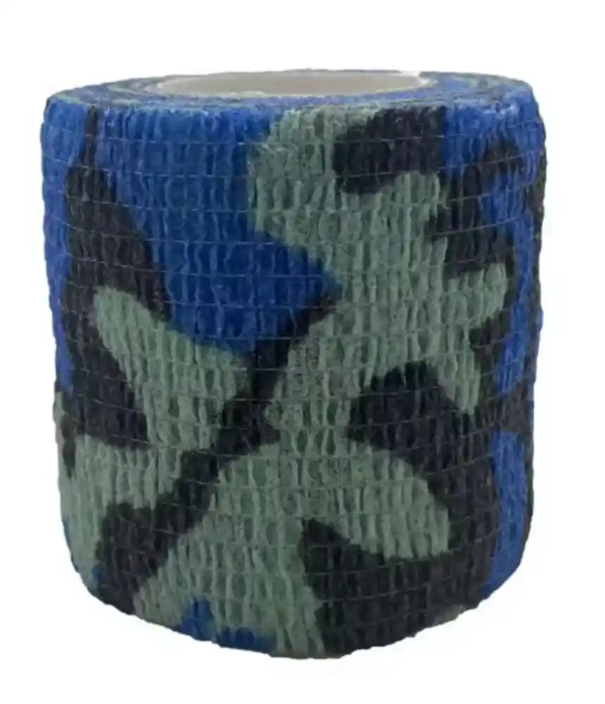 VENDA COBAN 7.5CM X 9 M. CAMUFLADA AZUL. MARCA D3