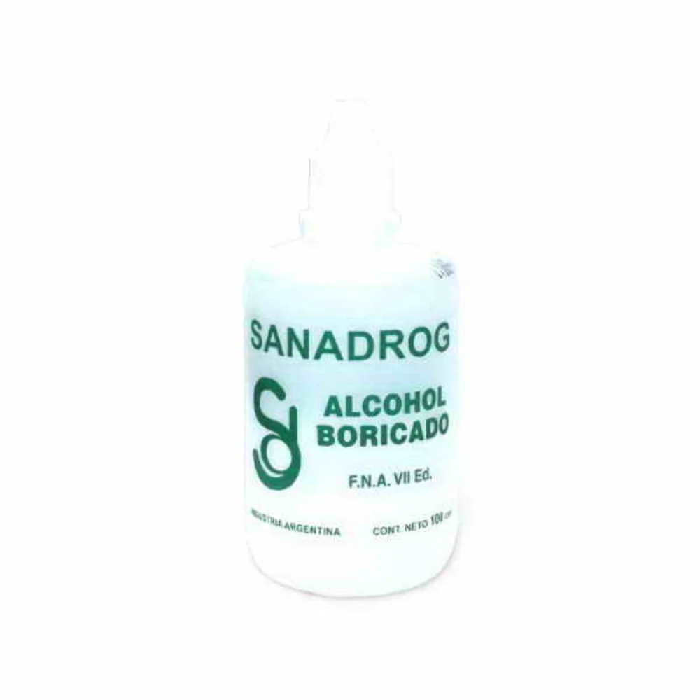 ALCOHOL BORICADO X 100ML X UNIDAD (SANADROG)