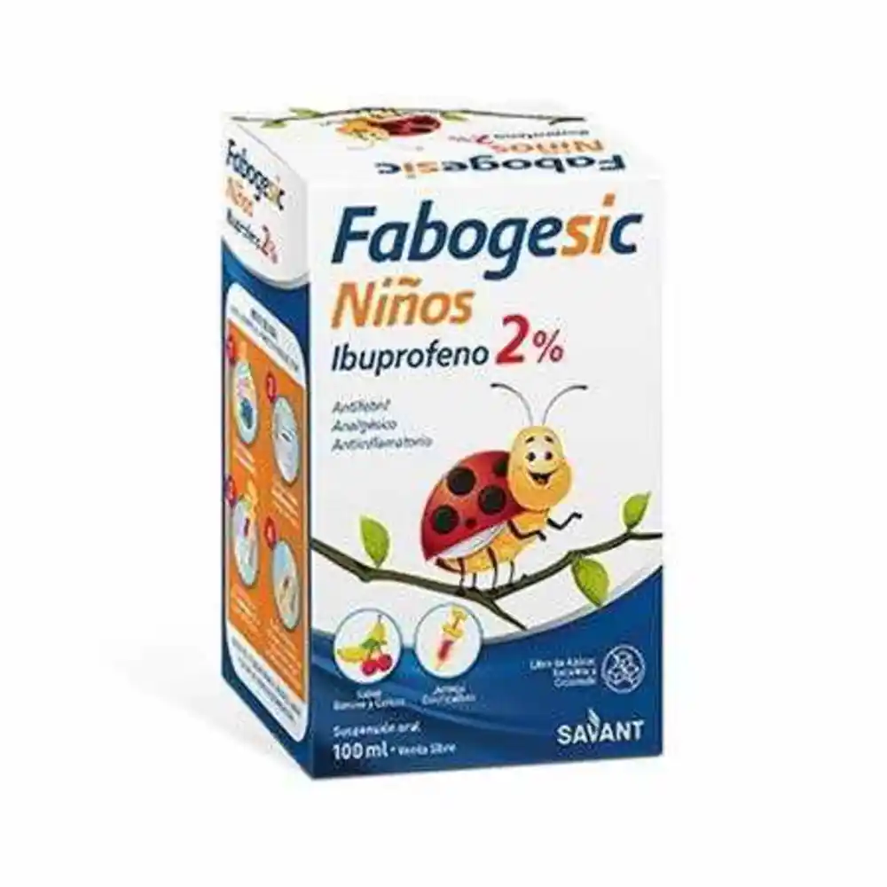 FABOGESIC JBE 2% X 100 ML - IBUPROFENO - A9