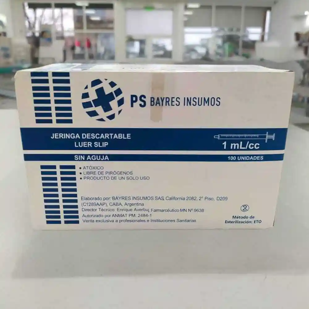 JERINGA TUBERCULINA 1CC S/A X 100 UNIDADES