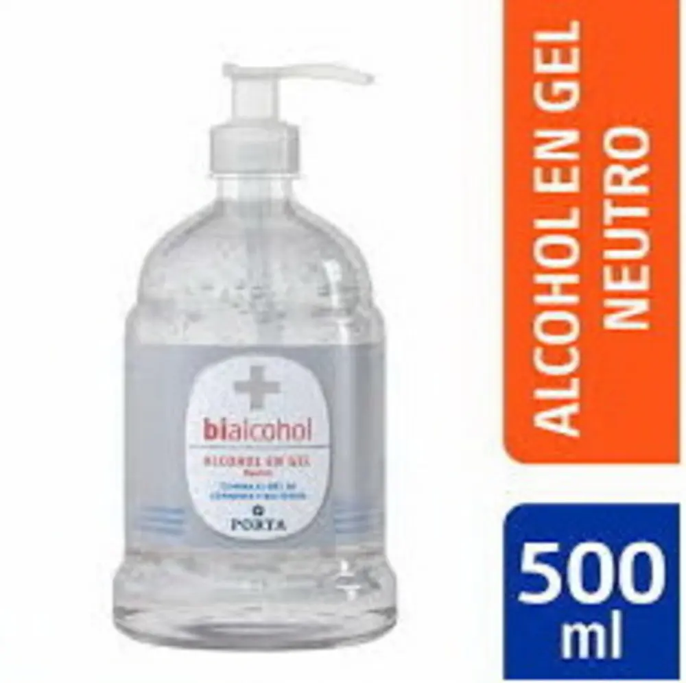 ALCOHOL EN GEL X  500ML C/GLICERINA C/VALVULA DOSIF