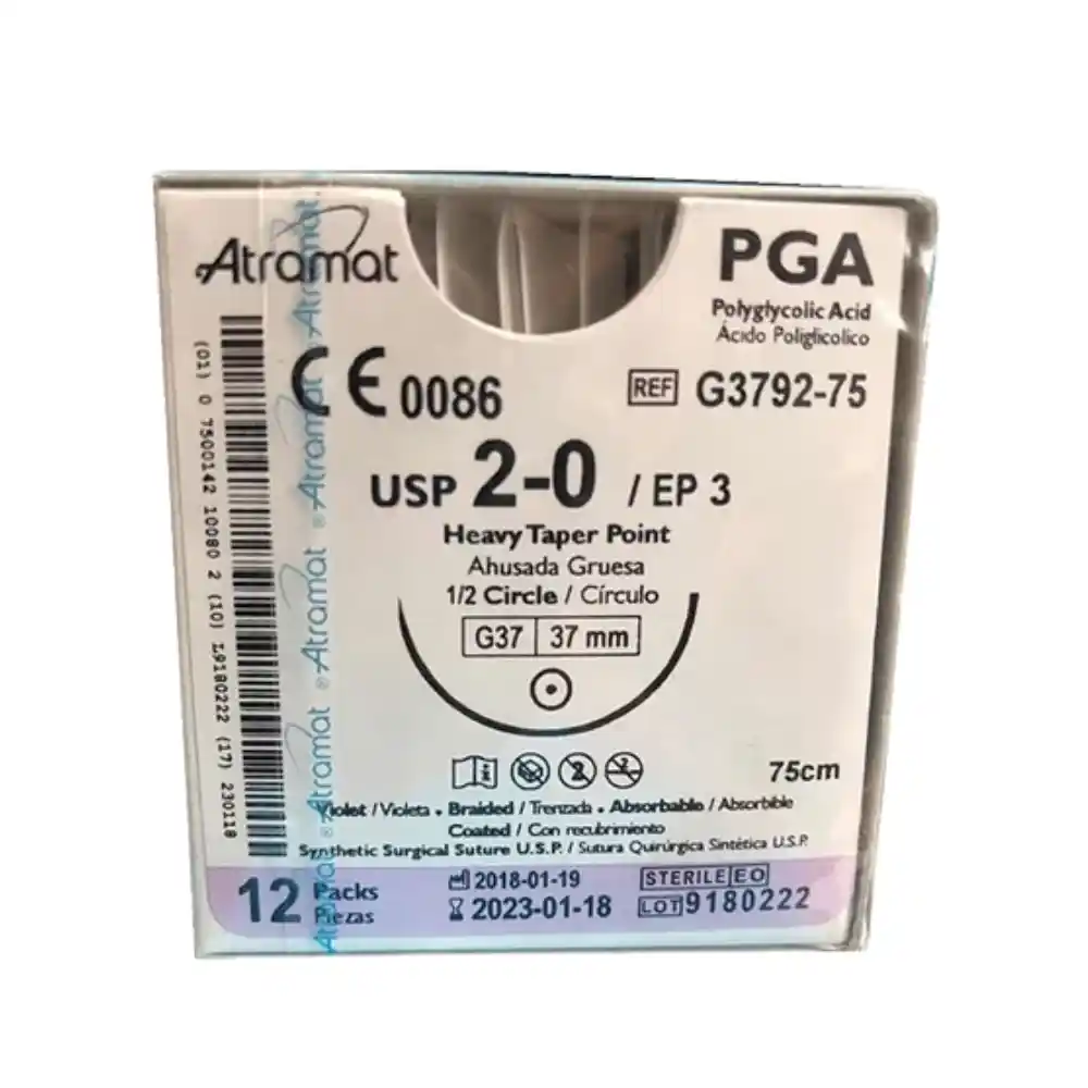 ACIDO POLIGLIC Nº 2 1/2 CIRCULO 37 MM
