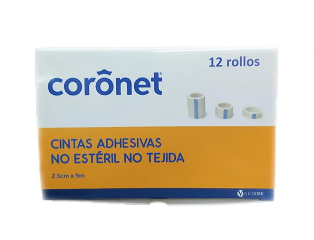 TELA HIPOALERGENICA S/CARRETE 2,5 X 9 MTS CAJA X 12 ROLLOS