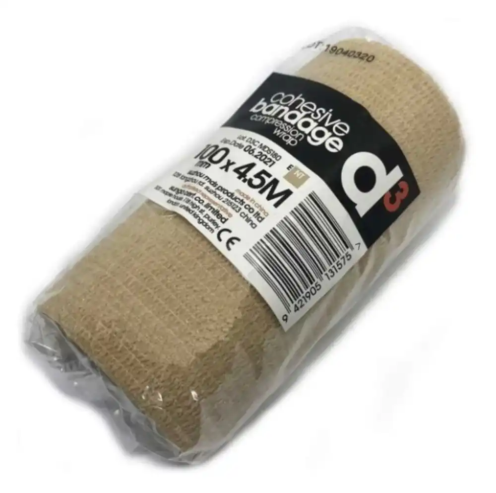 VENDA COBAN 10CM X 4,5M (BEIGE). MARCA D3