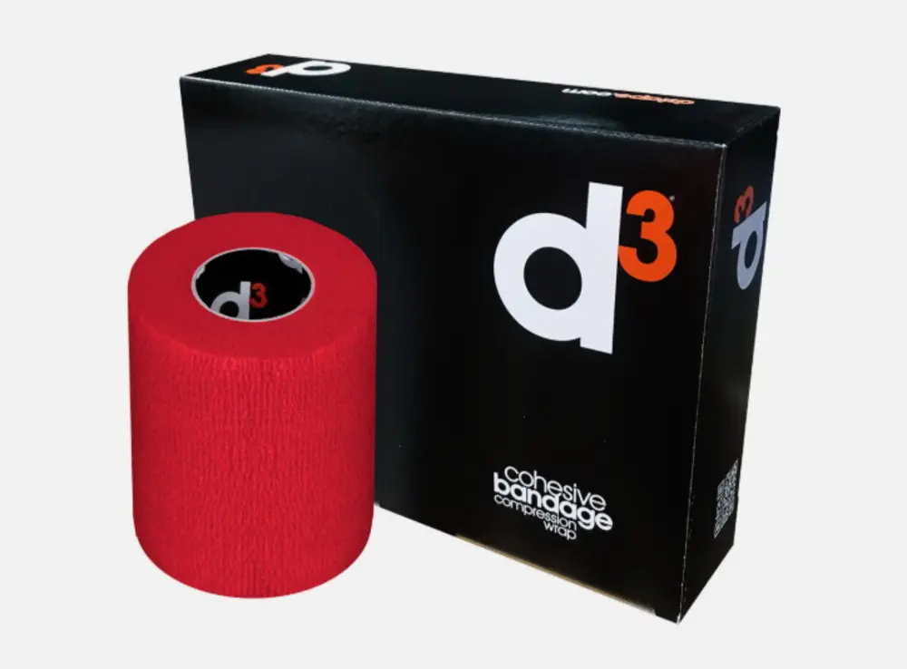 VENDA COBAN 5CM X 4,5M (ROJO). MARCA D3