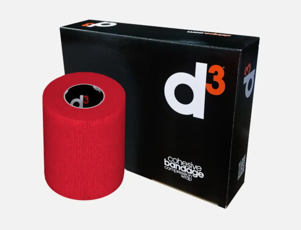 VENDA COBAN 7,5CM X 4,5M (ROJO). MARCA D3