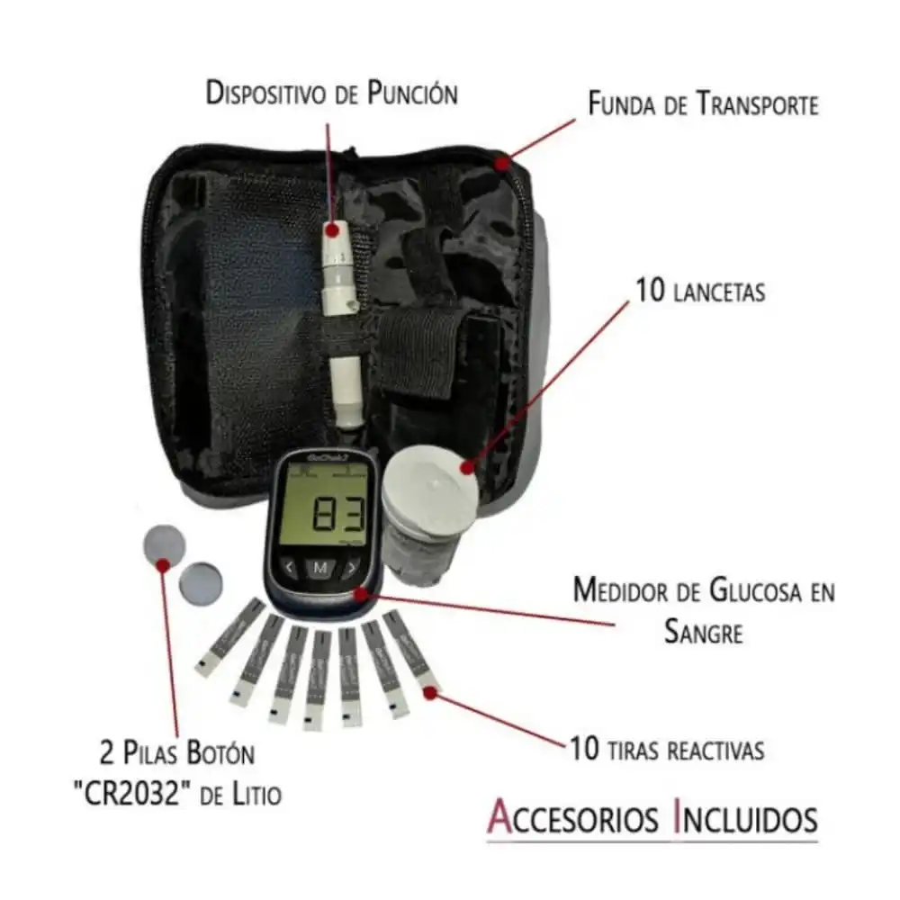 MEDIDOR DE GLUCOSA EN SANGRE X UNIDAD GOCHEK2