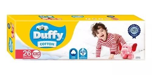 PAÑAL NIÑO DUFFY COTTON "XXG" X 26 UNI